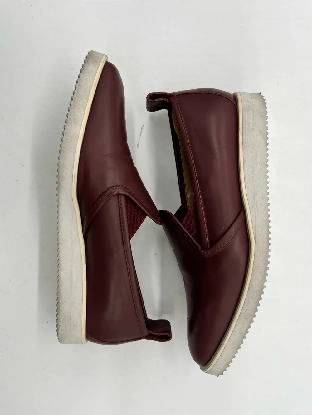 Everlane Oxblood Women’s Sz 7.5 Burgundy Italian Leather Modern Loafers Shoes